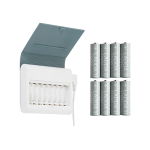 8x Rechargeable AA Battery with Charger